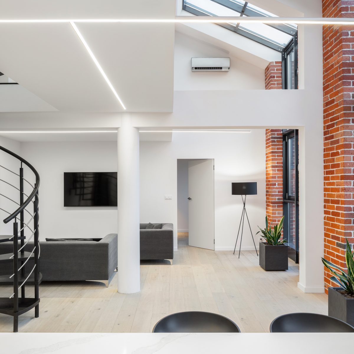 Modern open space loft apartment