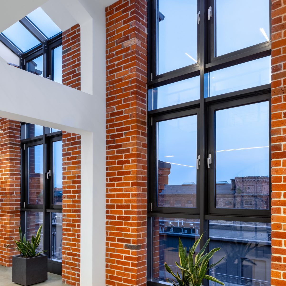 Interior with big windows