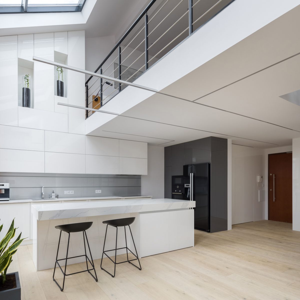 Loft apartment in white