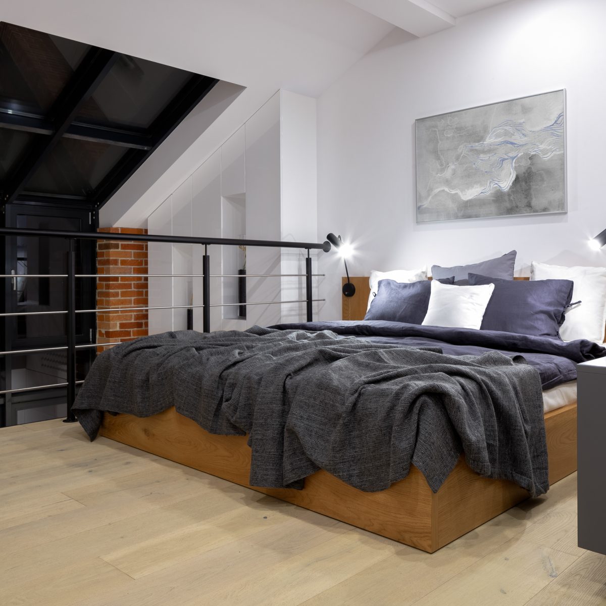 Bedroom on mezzanine